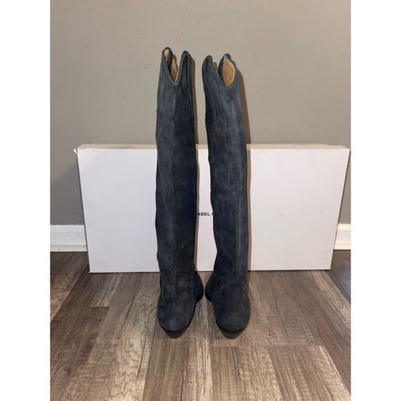 Isabel Marant Denvee Suede Tall Western boot - Picture 5 of 8